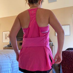 Hot pink Lululemon tank top